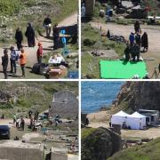 Day one of filming for Star Wars at Winspit Quarry in coastal Dorset. Pictures: Dorset Echo/Michael Taylor