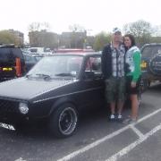 MARK Crawford and Kristina Hall from Bournemouth with their newly restored VW Caddy Mk 1.