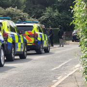 Police officers on street in Weymouth today (Friday, July 23). Picture: Josie Klein/Dorset Echo