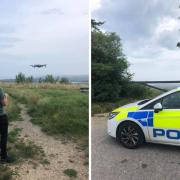 Police called on the help of a local drone operator in a bid to catch people using scrambler bikes Picture: Weymouth & Portland Police