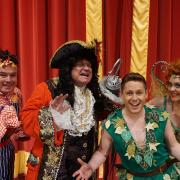 Shaun Williamson, David Ribi, Holly Atterton and Noel Brodie who star in the Peter Pan pantomime at Bournemouth Pavilion this December