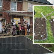 Mum-of-two transforms garden into Halloween display, in Brickyard Close, Swanage