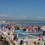 Busy weekend on Weymouth beach last summer.