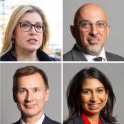The eight candidates in the Conservative Party leadership race, (top row left to right), Rishi Sunak, Penny Mordaunt, Nadhim Zahawi, and Liz Truss, (bottom row left to right) Tom Tugendhat, Jeremy Hunt, Suella Braverman and Kemi Badenoch.