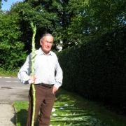 Doug Laycock who won the Giant Walking Stick Cabbage Competition.