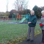 Ray and Maureen Hunter admiring the improved facilities at Radipole Park and gardens.