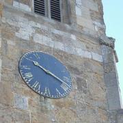 St Nicholas Church clock looking its age
