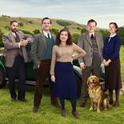 Undated Handout Photo from All Creatures Great and Small. Pictured: Left to right: - Siegfried Farnon (Samuel West), James Herriot (Nicholas Ralph), Helen Alderson (Rachel Shenton) Tristan Farnon (Callum Woodhouse) & Mrs Hall (Anna Madeley). See PA