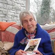 Joy Reid,94, with her latest mystery book