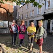 Members of Lyme Bay Nordic Walking who raised money for Children in Need