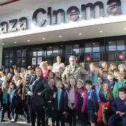 Students from the Prince of Wales School at the Plaza Cinema, Dorchester. Picture: The Prince of Wales School