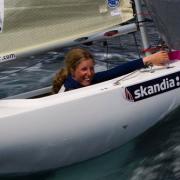 Megan Pascoe, 2.4m sailor at the Hyeres Olympic Week, France. PICTURE: Skandia Team GBR