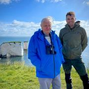 Sam Stewart and Sir David Attenborough