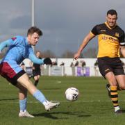 Brad Ash, left, was one of a number of Weymouth players to miss chances