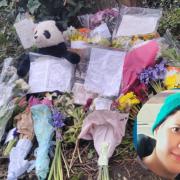 Floral tributes and letters have been left out