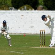 Jamie Barrett, right, scored a flowing 77 not out in Dorchester's win over Martinstown