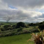 Smoke seen for miles as fire tackled near Portesham