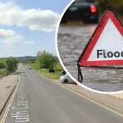 Flooding closes road in Dorset