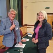 Peter Neal with Kate Adie at Dorset CPRE AGM
