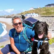 Portland art teacher raises over £3000 for NSPCC by walking with his dog
