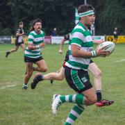 George Foot kicked off Dorchester's rout with the opening try