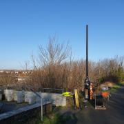 CCTV works taking place along the Rodwell Trail