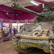 Tank displayed in the Tank Museum's new exhibition ‘Tanks for the Memories’,