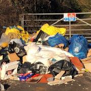 The fly-tip on Herrison Road