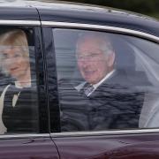 The king has been seen for the first time since his diagnosis as he leaves London for Norfolk