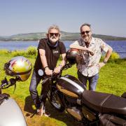 Si King and Dave Myers, have made a stop in Dorset on their latest TV series, The Hairy Bikers Go West