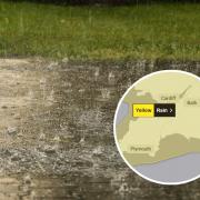 Rain stock footage with Met Office map