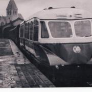 One of the first railcars in Weymouth station Picture courtesy of Geoff Pritchard