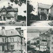 Former Weymouth Hotels clockwise from left: Trelawney House, Treverbyn Court, La Touraine, Dorchester Hotel