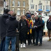Film crews were spotted setting up on Weymouth Harbour on Tuesday morning