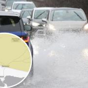 Heavy rain expected to cause travel disruption tonight