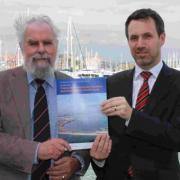 Mike Goodman, chairman of the council management committee and Ian Munro-Price, economic development brief holder