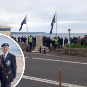 Reg Fox and Dave Larcombe attended the service on Weymouth's Esplanade