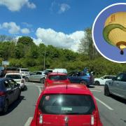 Traffic chaos getting in to Dorset Hot Air Balloon Festival