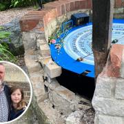 Work is set to start on the repairs to the Greenhill Gardens Wishing Well with Jerry Way inset.