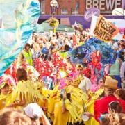 COLOURFUL: The Moving Tides children’s procession