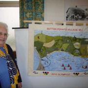 Rita with the SP WI embroidery picture