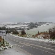 HAZARDOUS: Student Frederick Lloyd's picture of the road into West Lulworth