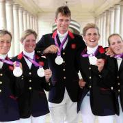 SILVER LINING: William Fox-Pitt with Mary King, Nicola Wilson, Tina Cook and Zara Phillips