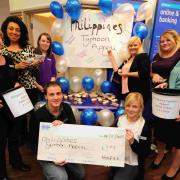 Staff at the Halifax Building Society in Weymouth held a cake staff and raffle for the typhoon appeal