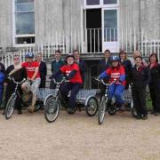 KEEP ON TRIKING: Foundation Learning students and tutors with their new trikes
