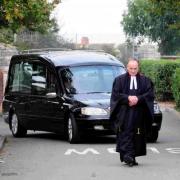 The funeral of Ivor Griffiths at Weymouth Crematorium