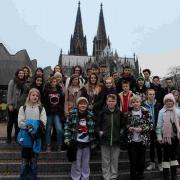 FESTIVE: The pupils in Cologne