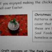 Patterns & Wool  to knit poppies and Christmas Puds
