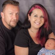 FAMILY: Darren Brown, Lisa Hindle and new addition Harry George Hindle
