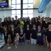 MAKING A SPLASH: A strong team of West Dorset swimmers finished in third place overall at the ASA Dorset Development Meet